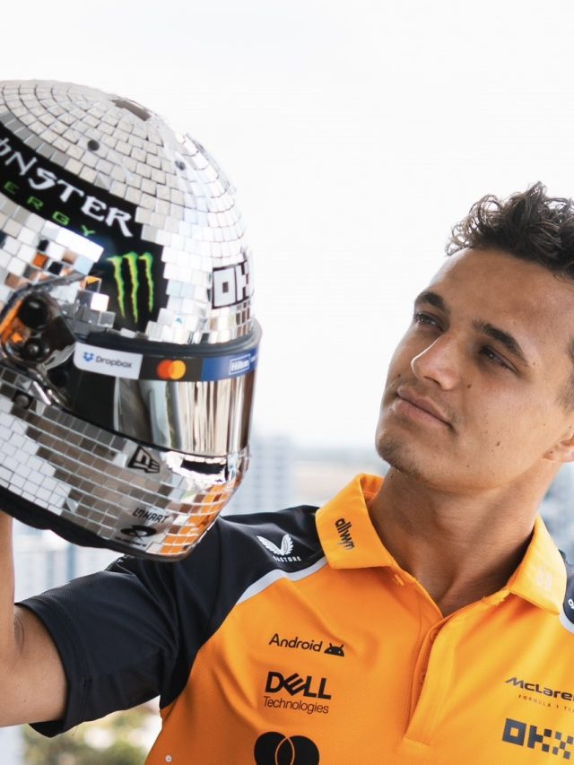 F1: McLaren e Lando Norris confirmam que os capacetes espelhados não chegarão à pista