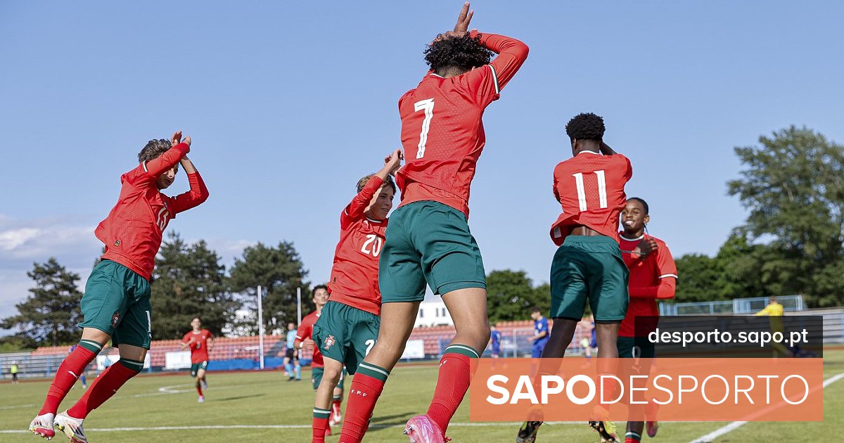 FOTOS+VÍDEOS: Filho de Cristiano Ronaldo deu título aos sub-15 de Portugal e festejou como o pai – Seleção Nacional