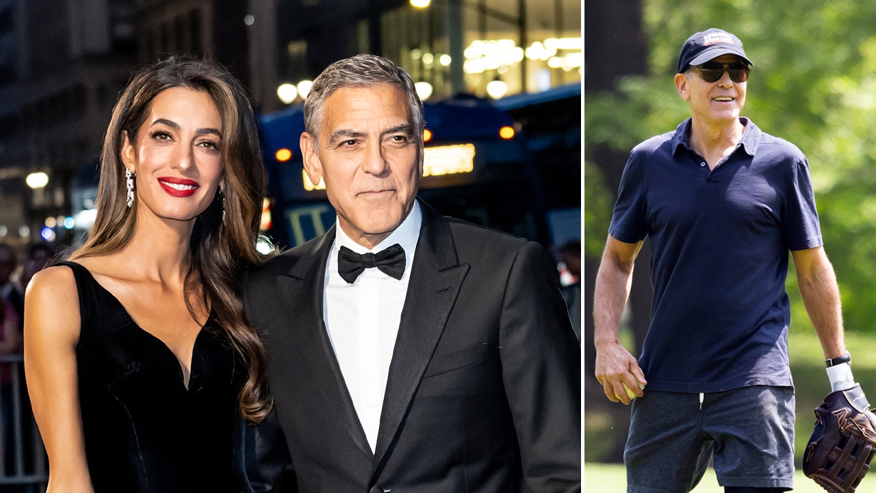 George Clooney in Central Park