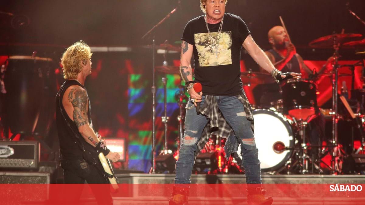 Guns N'Roses Concert em Coimbra, vendeu 95% dos ingressos – música