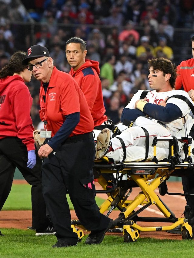 How did the Red Sox fill first base after Triston Casas' “major injury”?