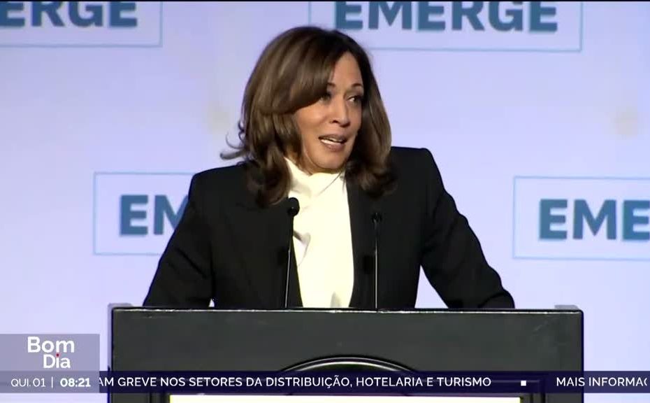 Kamala Harris pede uma luta contra Trump: "A coragem é infecciosa"