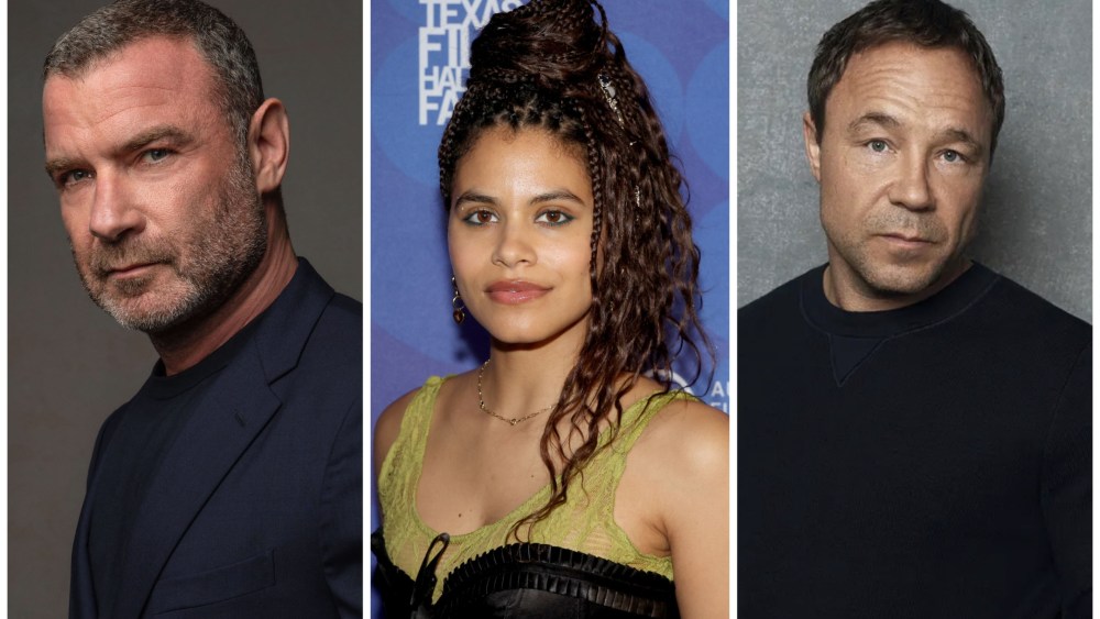 Liev Schreiber, Zazie Beetz, Stephen Graham as Apple series