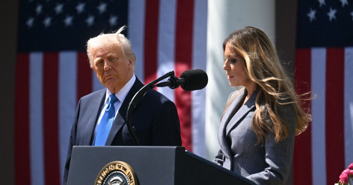 Melania Trump touts to delete it at bill signing ceremony