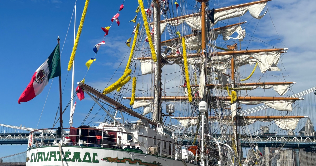 Mexican ship collision with Brooklyn Bridge makes locals unbelievable