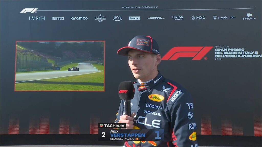 O GP de Emilia Romagna F1, Max Verstappen: “Os pneus são muito macios para esta faixa”
