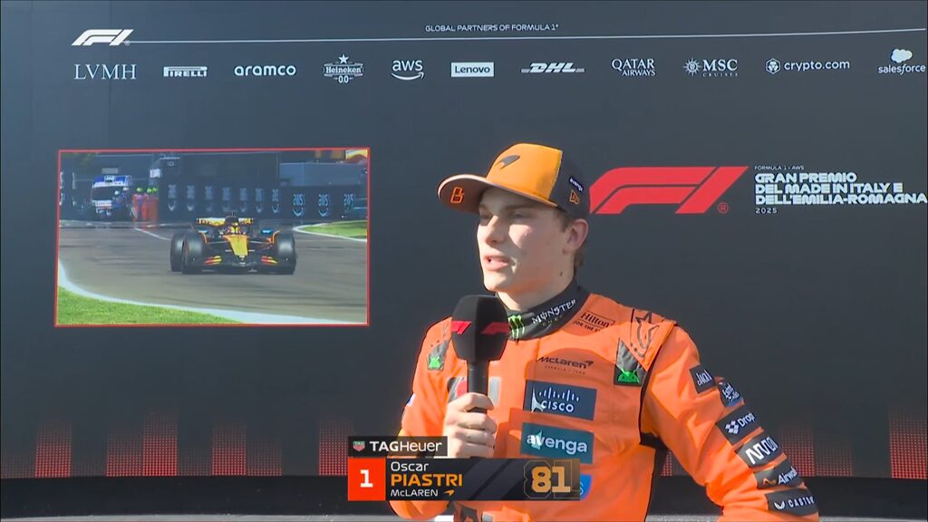 O GP de Emilia Romagna F1, Oscar Piastri: “muito difícil encontro”
