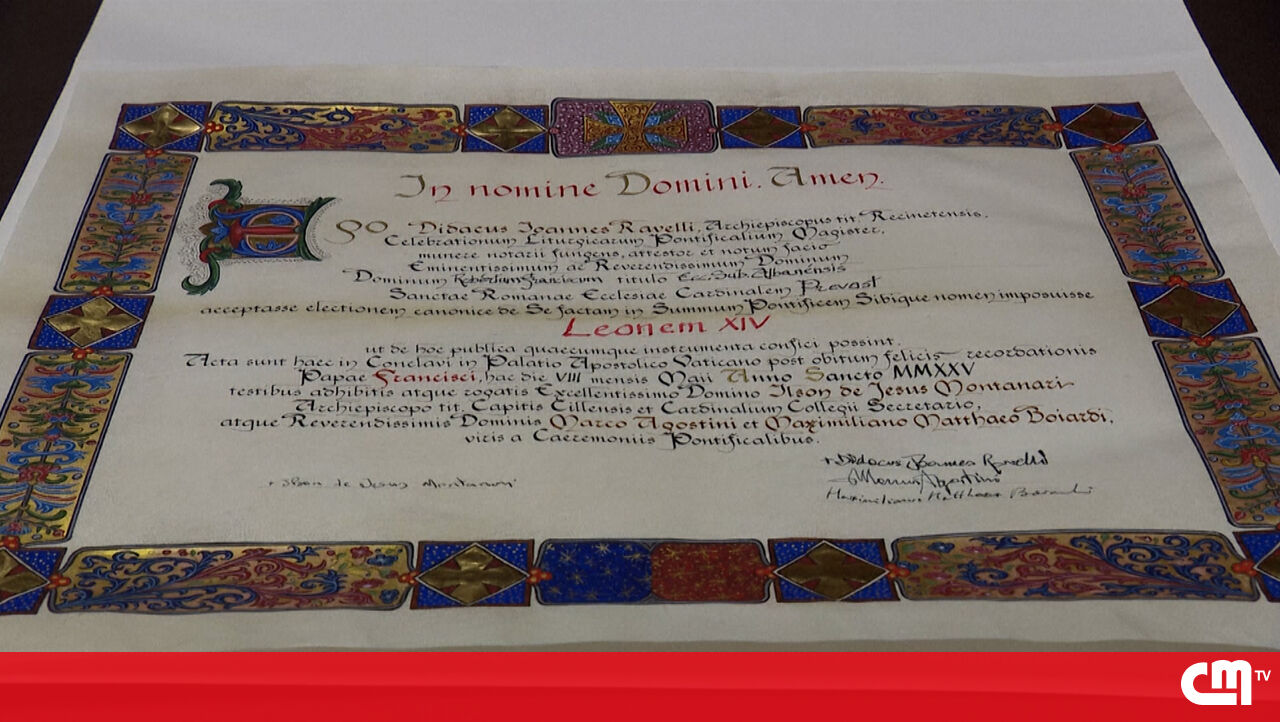 O Vaticano publica imagens de documentos que confirmam a eleição de Robert Prevost como o novo papa – vídeo