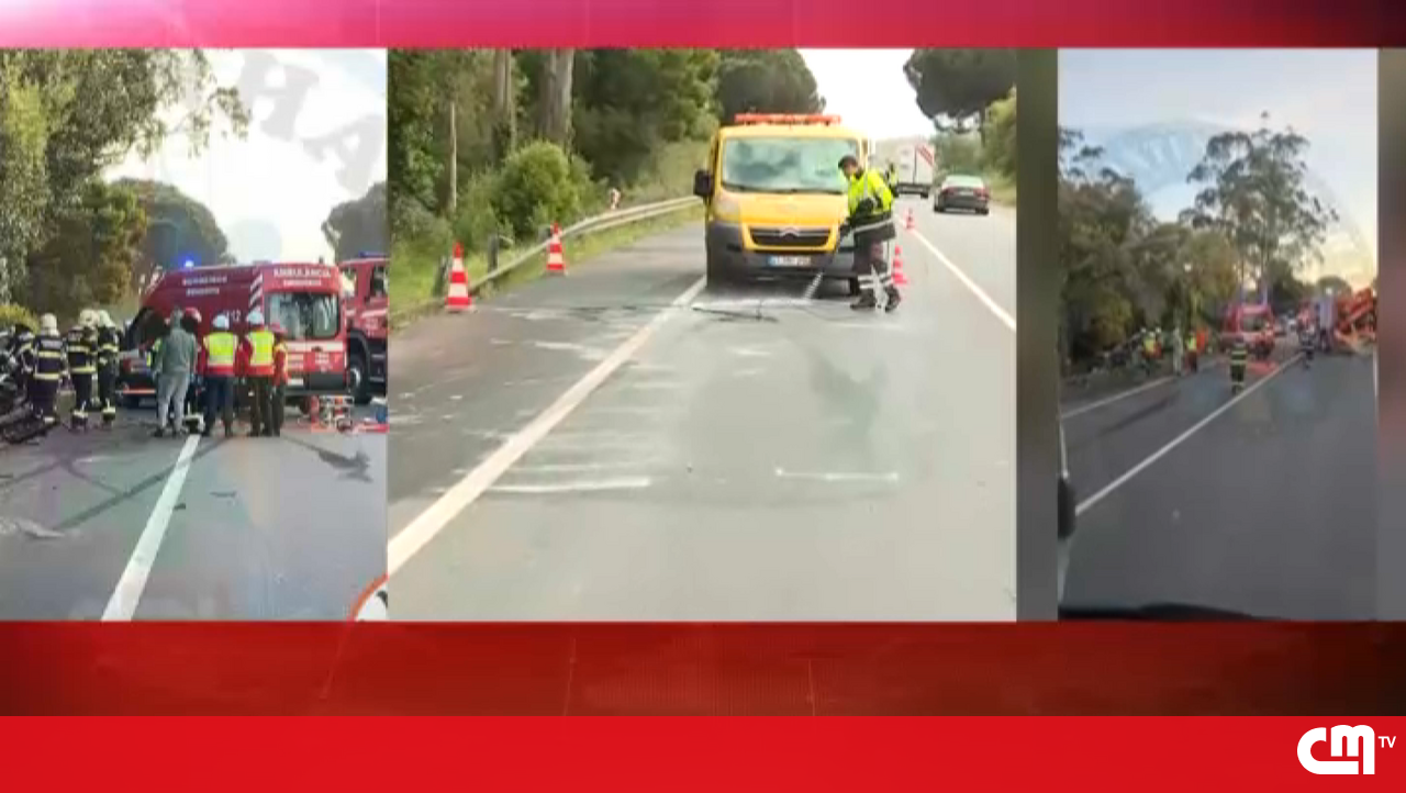 O homem morre em colisão entre dois carros do IC2 da Alcobaça – Vídeo