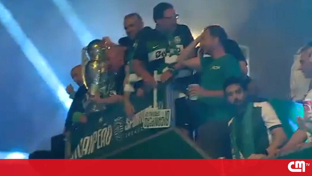 O ônibus do Sporting já foi para o marquês – vídeo
