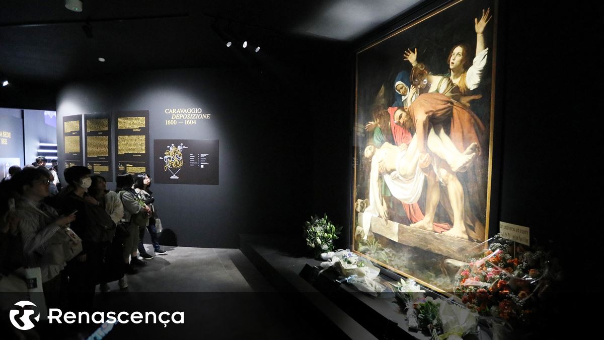 O trabalho de Caravaggio foi apoiado pelo Papa Francisco e atraiu uma multidão de 25 pessoas em Osaka