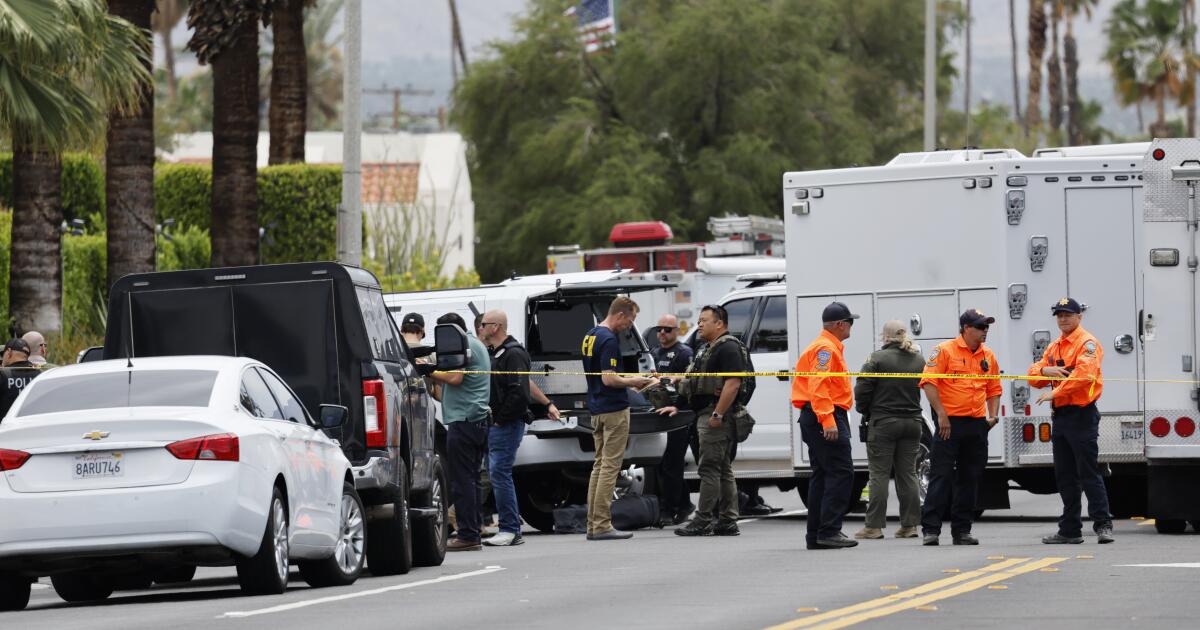 One dies after suspected bomb explodes near Palm Springs