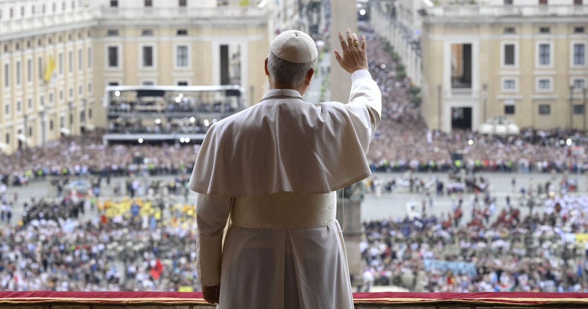 Pope Leo calls for ceasefire on first Sunday address in Gaza, Ukraine