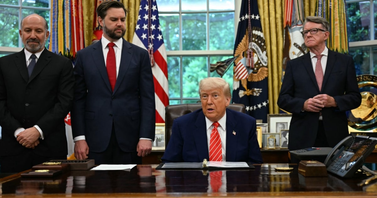 President Trump announces trade agreement with Britain