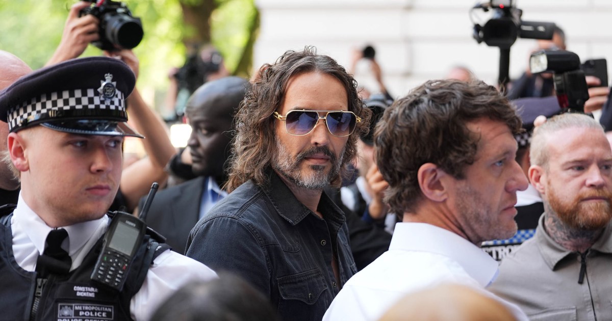 Russell Brand appears in London court regarding rape and sexual assault charges