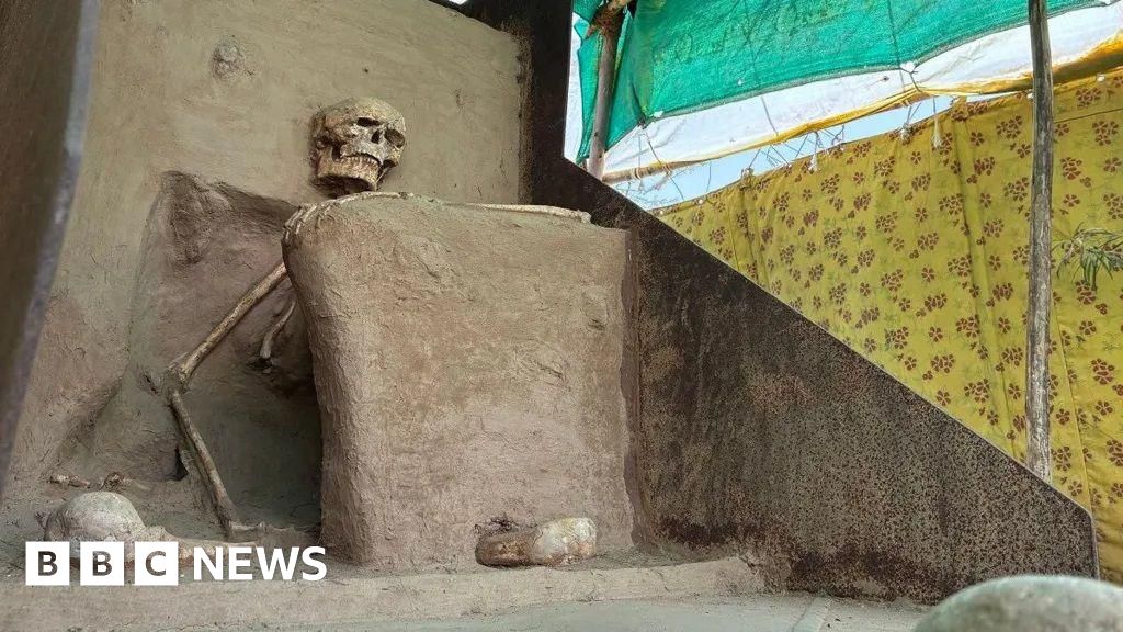 Six years after excavation, ancient Indian skeletons returned home in the museum