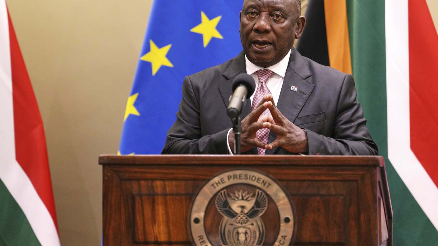 South Africa's Ramaphosa meets Trump at the White House: NPR