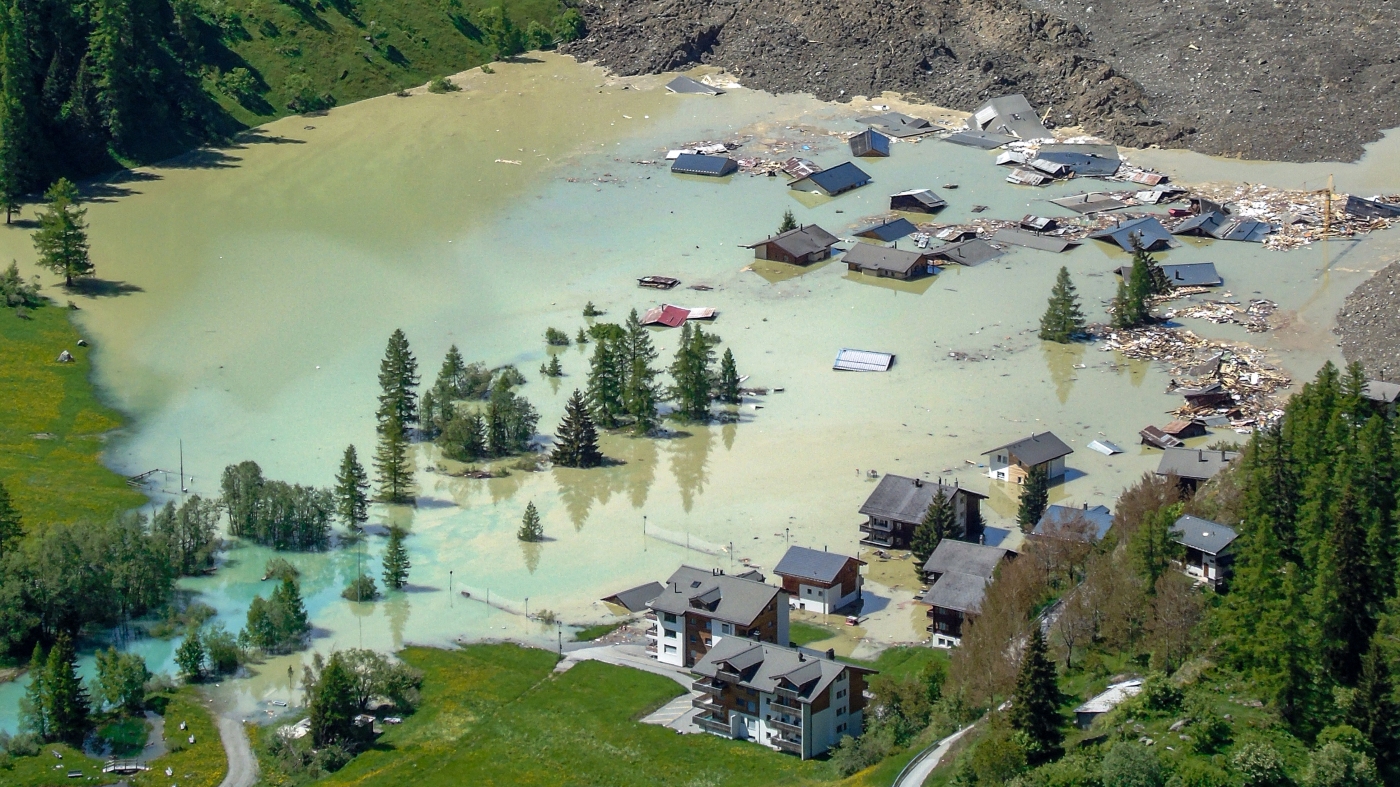 Swiss village buried after glacier collapses in the Alps: NPR