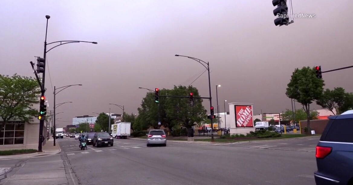 The moment I saw a rainy day sweeping across Chicago. “It's like something in a history book”