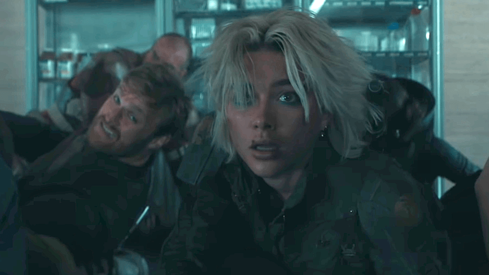 Thunderbolts in shame room, credit scene and frustrated director