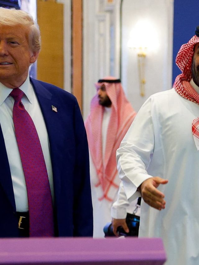 Trump and Saudi Crown Prince bask in the sun in friendship during visit to Riyadh