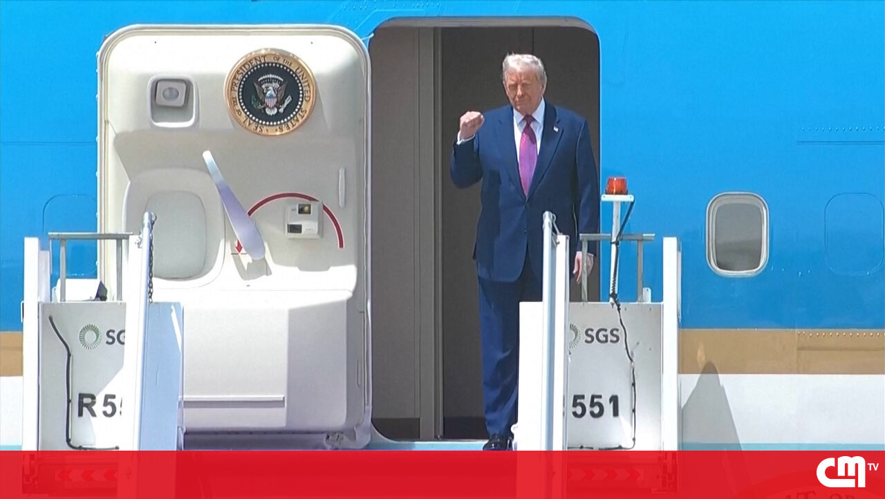 Trump já está na Arábia Saudita – vídeo
