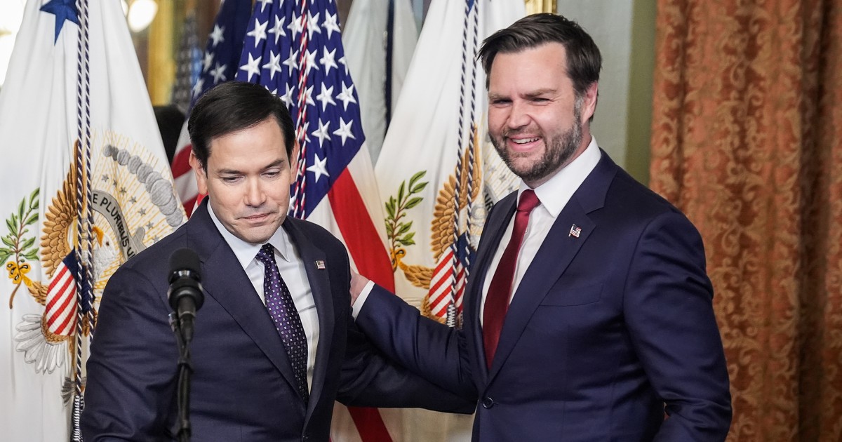 Trump promotes Marco Rubio and JD Vance as potential successors in 2028