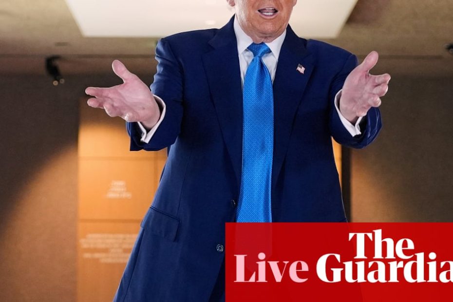 Trump takes a sworn trade deal as he finishes his Gulf trip - US Politics Live | US News