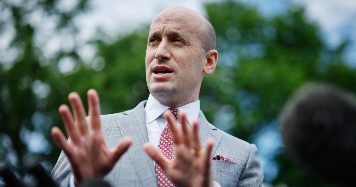 “We are actively looking for due process suspension for immigration,” said Stephen Miller, top White House adviser.