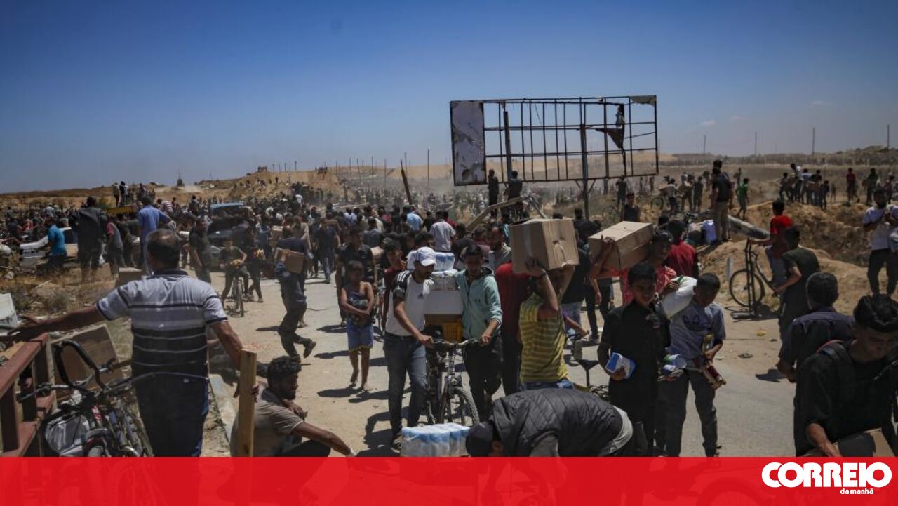 Ajuda humanitária pendurada em Gaza – Israel – Guerra do Hamas