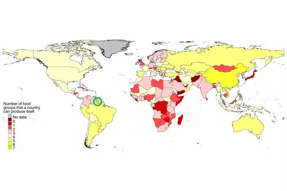 Existe apenas um país no mundo que pode produzir toda a comida que você precisa