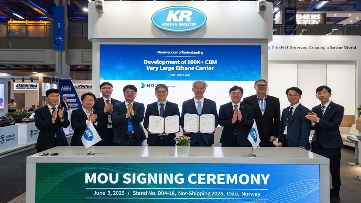 HD modern heavy industry, Korean register, jointly develop VLEC