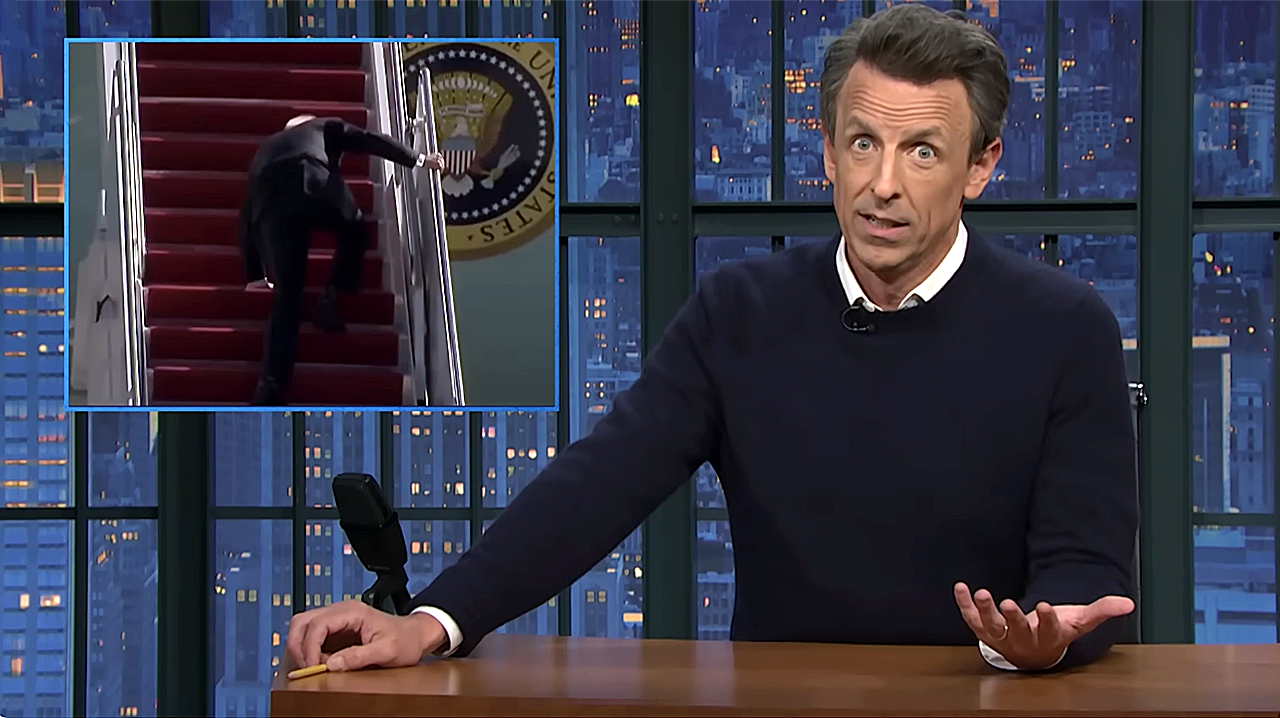 Late Night Host Seth Meyers mocks the media for focusing on Biden Health Poss