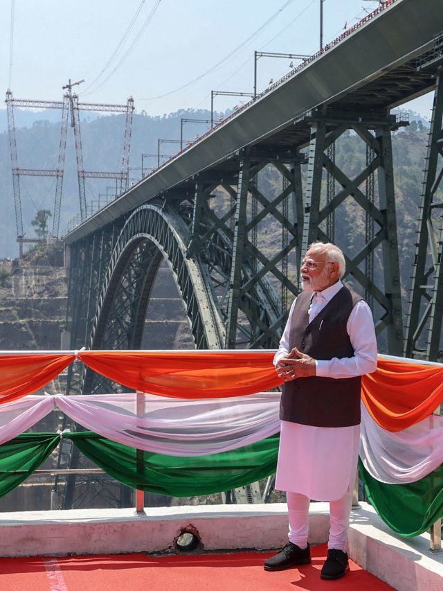 Modi's strategic railway project launch in Kashmir managed in India | Narendra Modi News