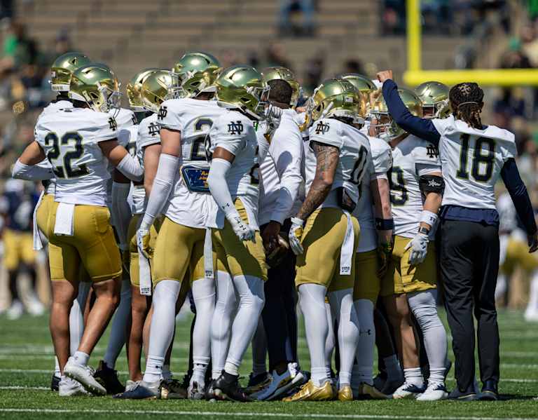 Notre Dame Debth Chart Projection From Internal Movement 2025