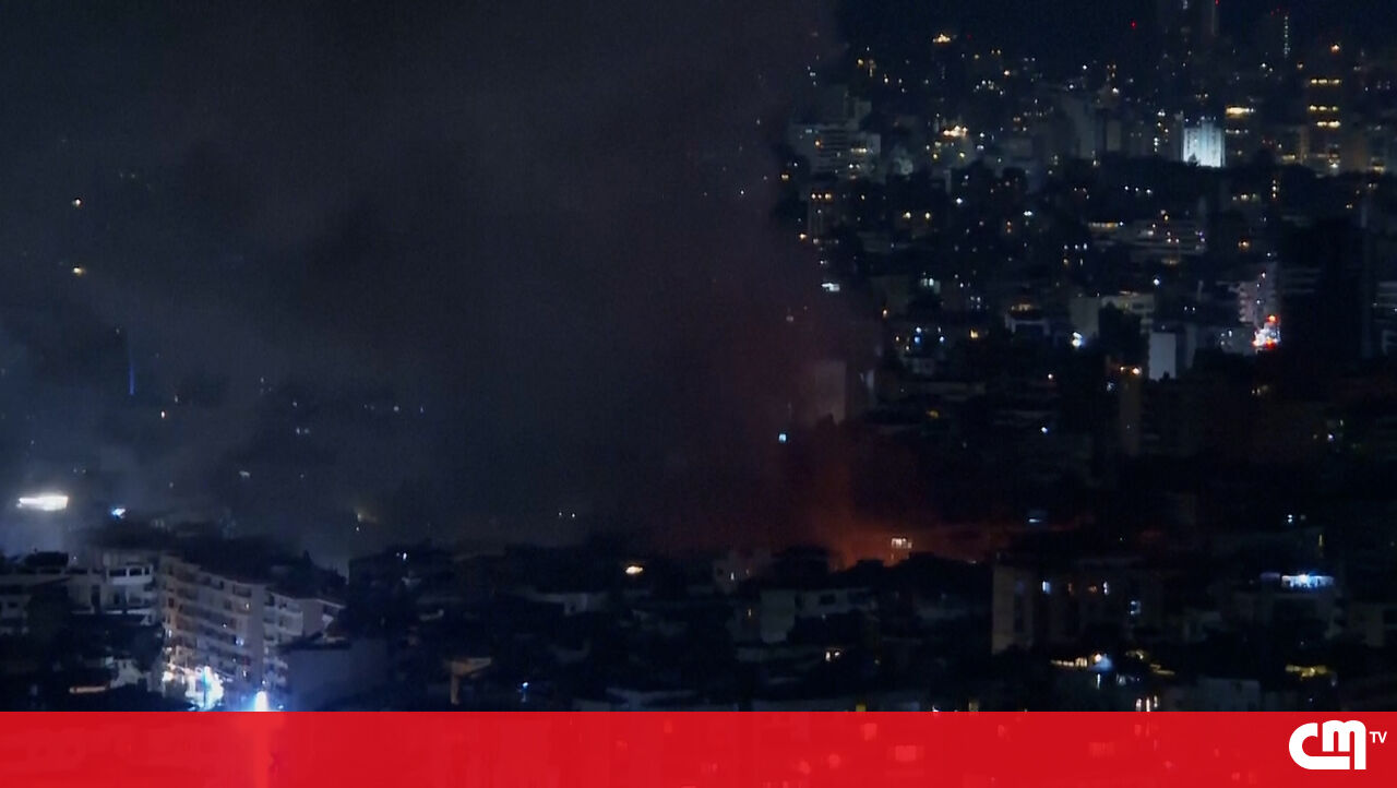 O sul de Bombarda de Beirute israelense chega ao alvo Hezbollah – Vídeo