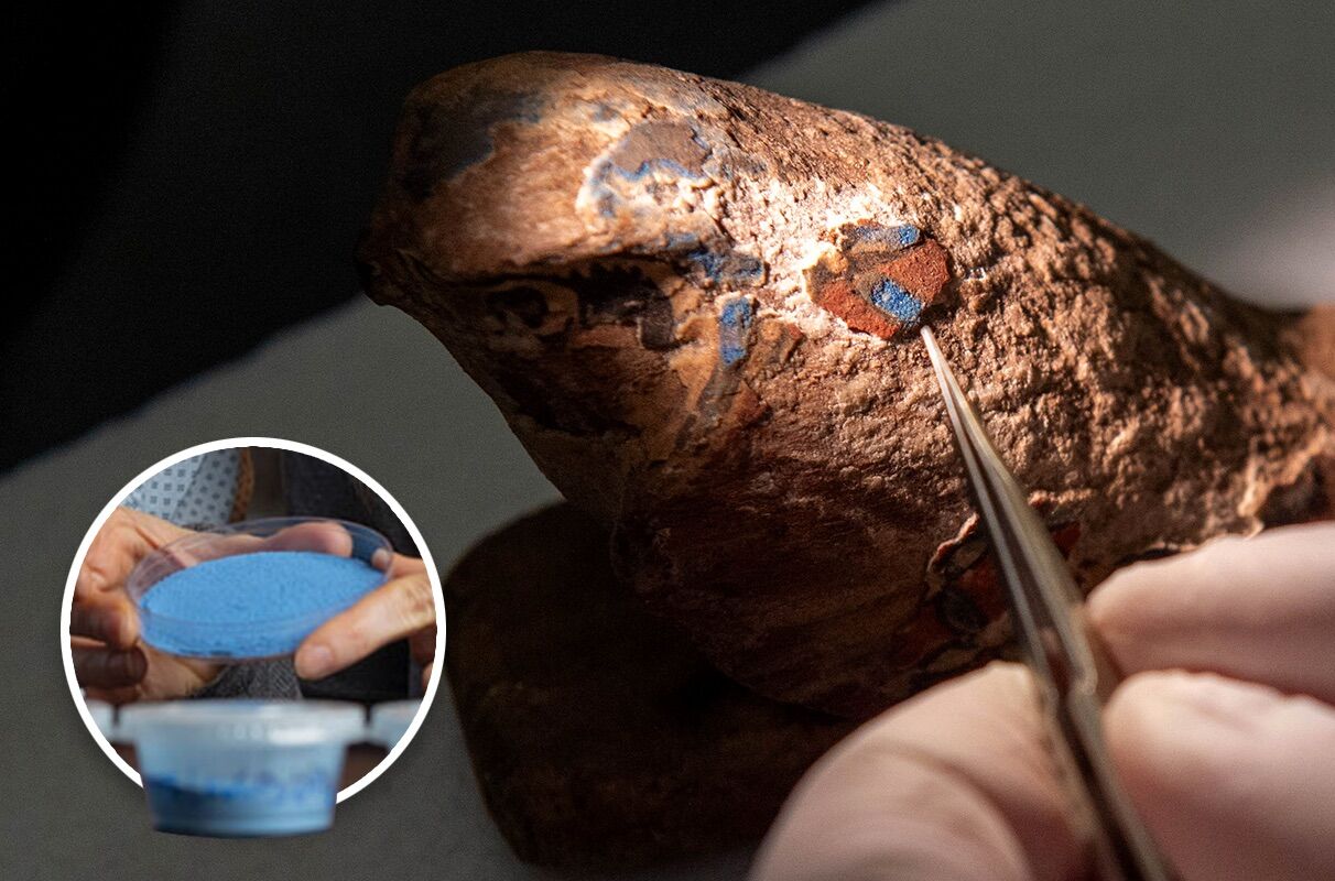 Os cientistas usam 5.000 anos para reproduzir corante azul egípcio