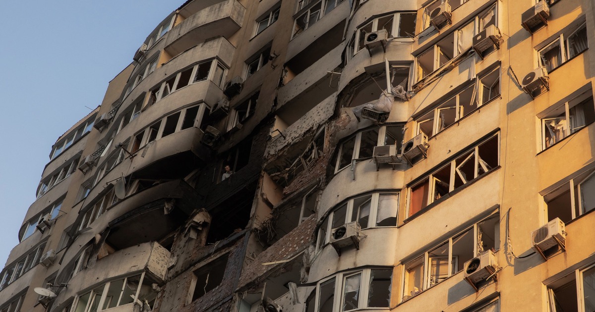 Russian missiles and drone strike Ukraine kills 4 people in capital