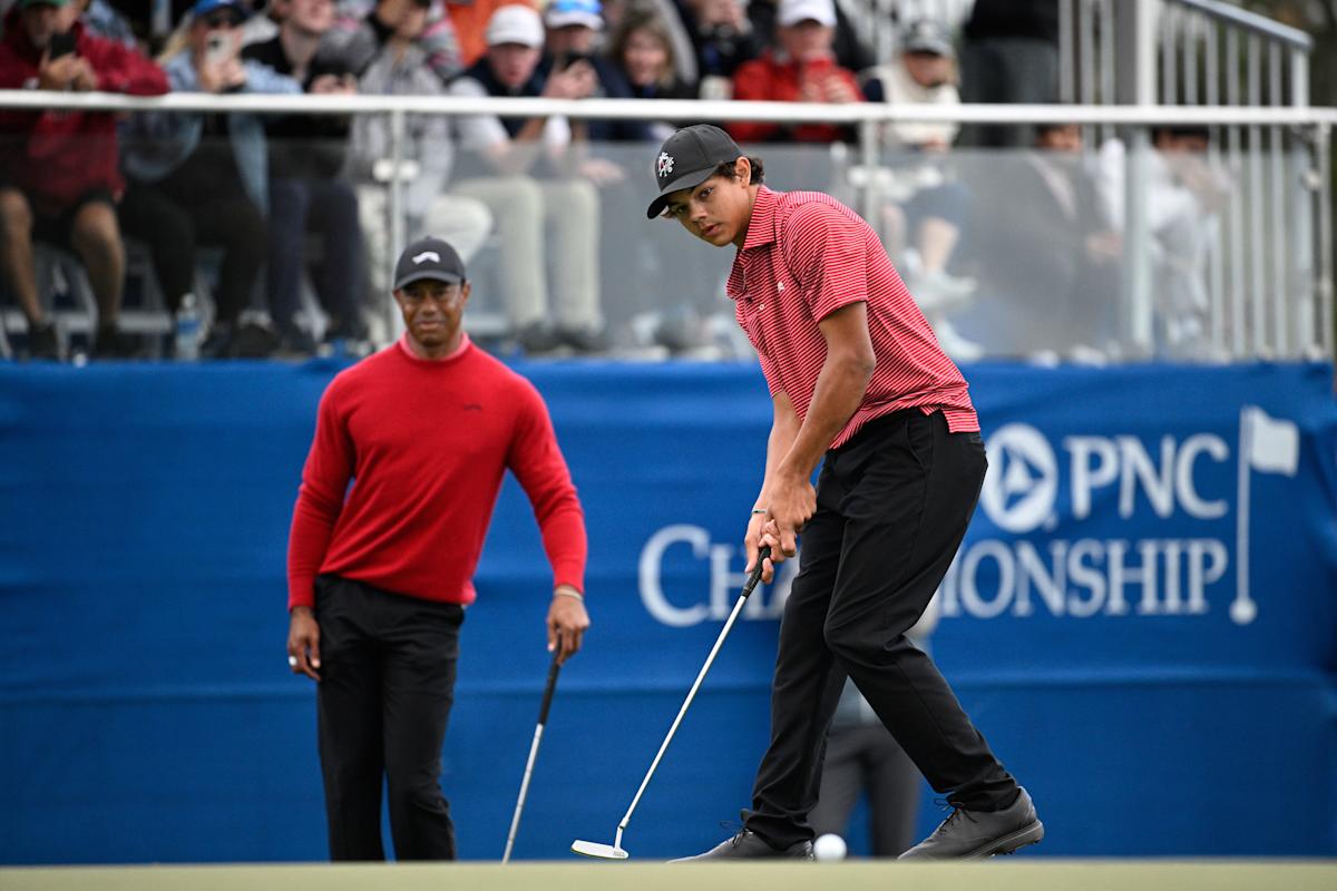 Tiger Woods' son won a big victory. Jack Nicklaus says a difficult road is in the future