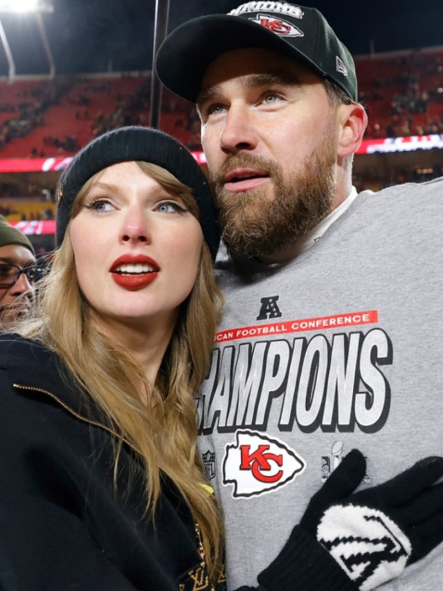 Travis Kelce reacts to Taylor Swift