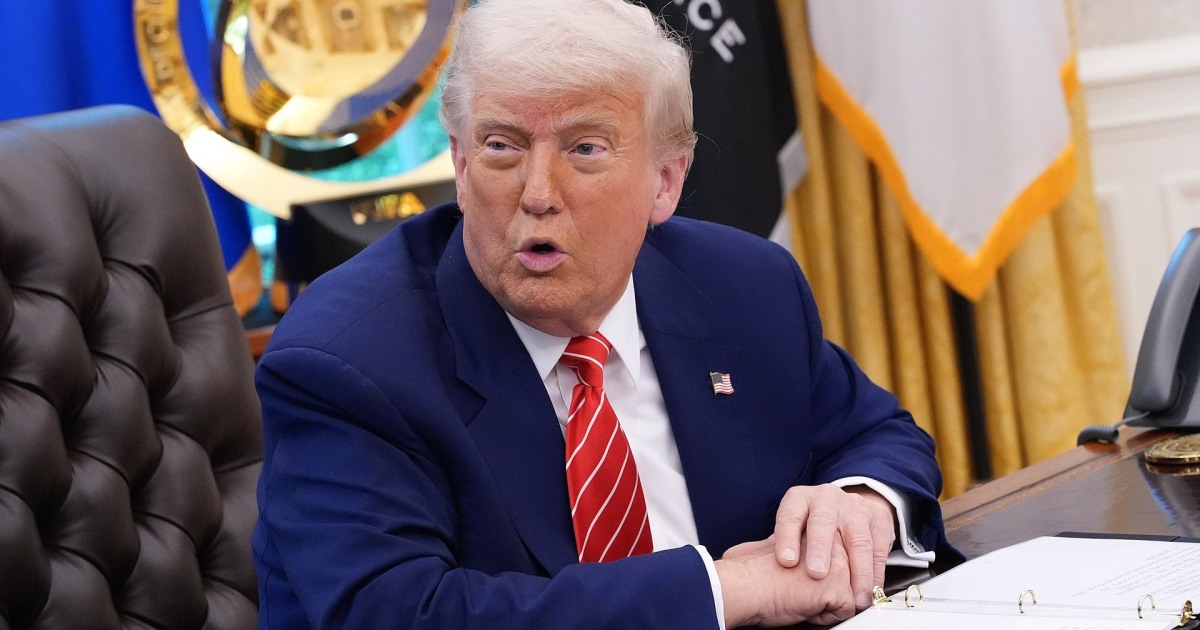 Trump announces ban, ordering Biden to investigate
