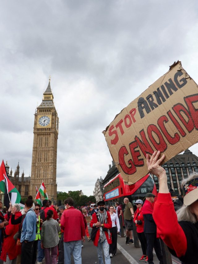 UK pro-Palestinian protesters call for Israel's arms embargo, sanctions | Israel – Palestinian conflict news
