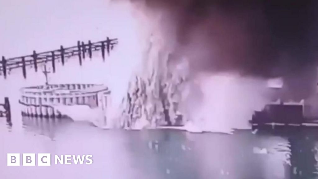 Ukraine says it hits Crimea Bridge with underwater explosives